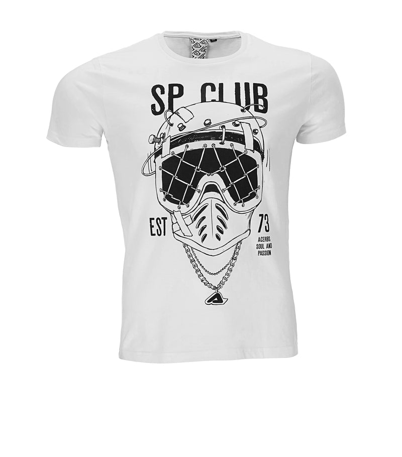 T-Shirt moto Acerbis SP club Diver- Bianca
