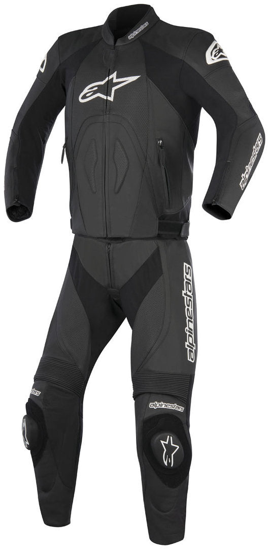 Tuta Moto Divisibile in Pelle Alpinestars ORBITER 2PC - Nero