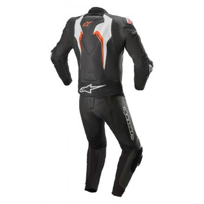 Tuta Moto Divisibile in Pelle Alpinestars MOTEGI V3 LEATHER SUIT 2 PC - Nero/Rosso/Bianco