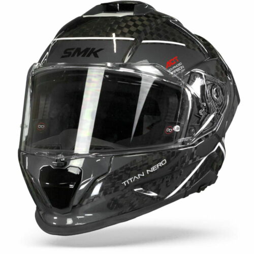 Helm SMK TITAN CARBON - Schwarz / Weiß